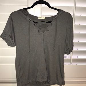 Grey light weight top